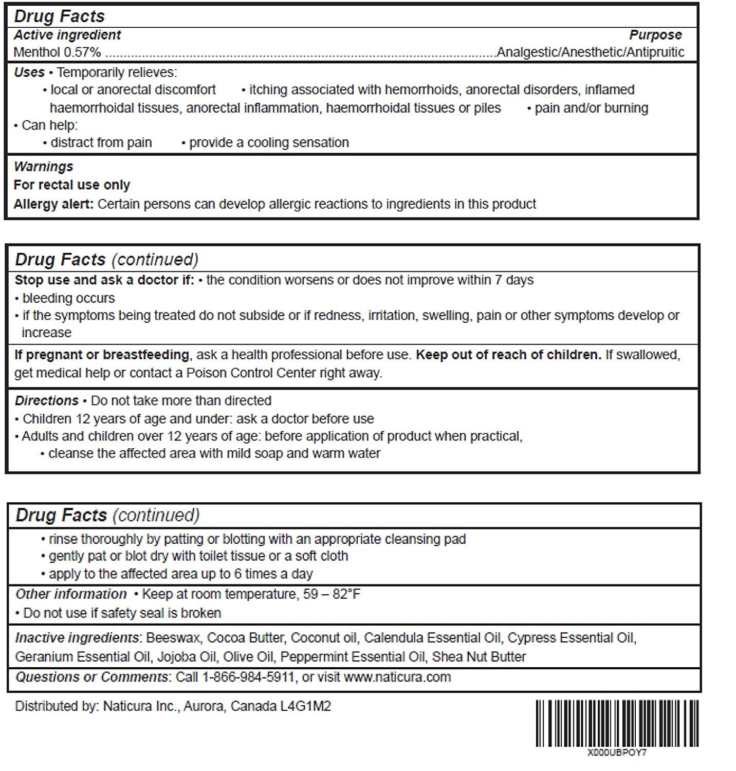 Alleviate Hemorrhoid Treatment - 50mL Natural and Effective for the Temporary Relief of Pain Burning Itching and Discomfort Associated with Hemorrhoids.