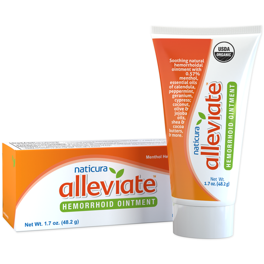 Alleviate Hemorrhoid Treatment - 50mL Natural and Effective for the Temporary Relief of Pain Burning Itching and Discomfort Associated with Hemorrhoids.
