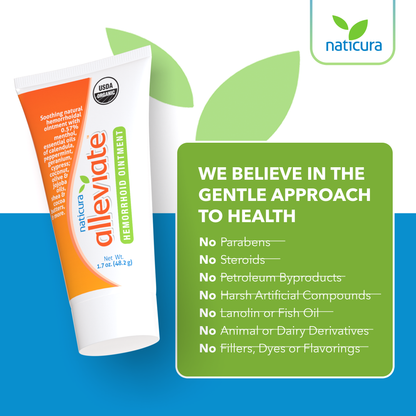 Alleviate Hemorrhoid Treatment - 50mL Natural and Effective for the Temporary Relief of Pain Burning Itching and Discomfort Associated with Hemorrhoids.