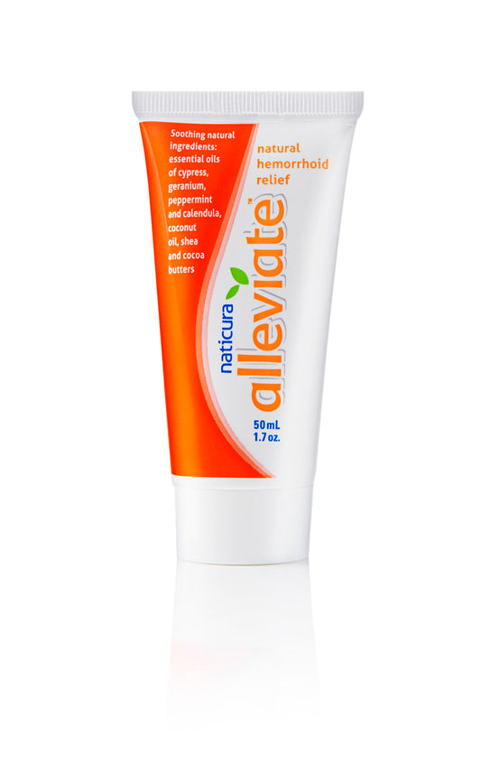 Alleviate Hemorrhoid Treatment - 50mL Natural and Effective for the Temporary Relief of Pain Burning Itching and Discomfort Associated with Hemorrhoids.